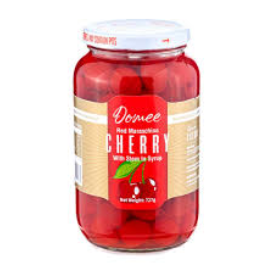 DOMEE RED MARASCHINO CHERRY WITH STEM 727G